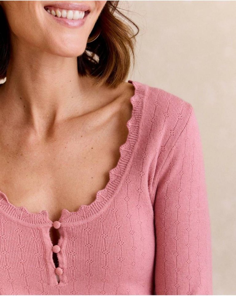 Polín Et Moi Cardigans And Sweaters Rose Sweater Knitted Savana Women - Image 3