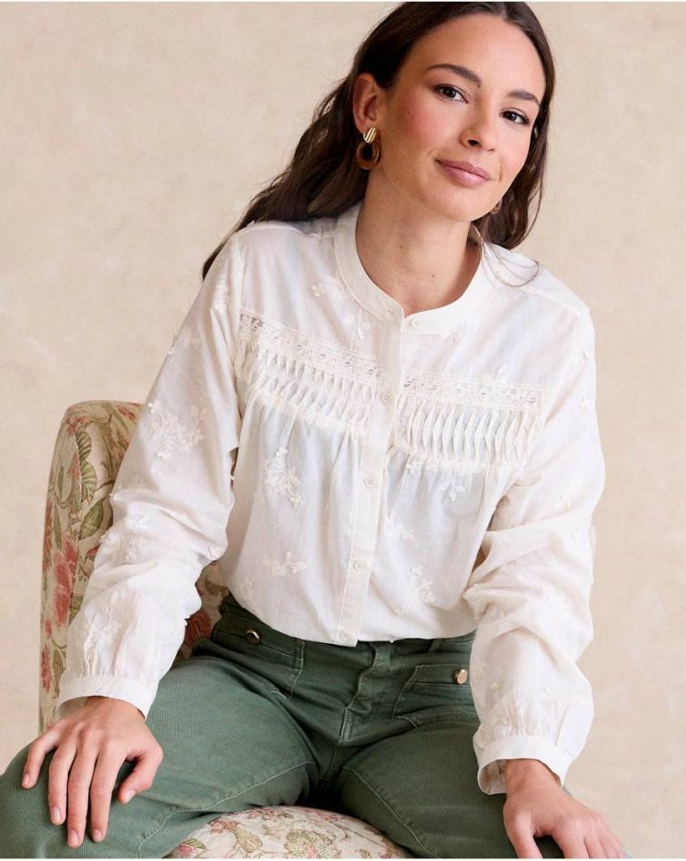 Polín Et Moi Embroidered Shirt Lidia Blouses And Shirts Raw Women - Image 2