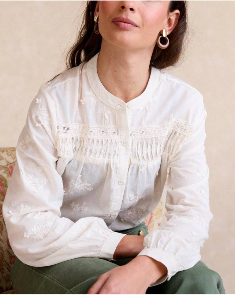 Polín Et Moi Embroidered Shirt Lidia Blouses And Shirts Raw Women - Image 4