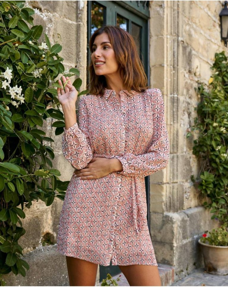Polín Et Moi Geometric Dress Isabella Tile Women Dresses