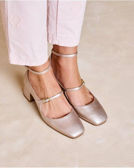 Polín Et Moi Heels Silver Women Mary Jane Ilia