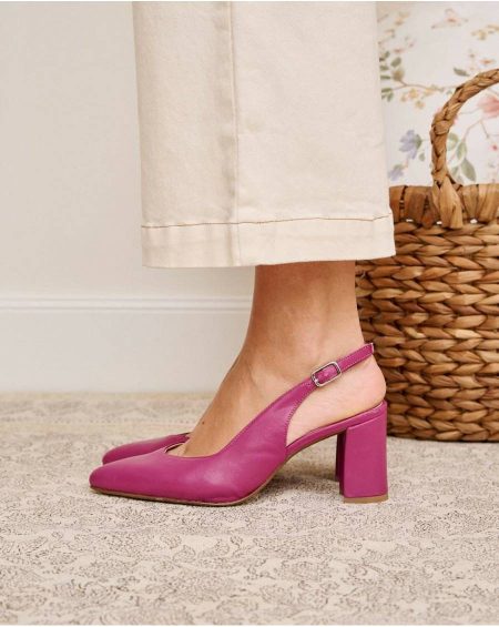Polín Et Moi Irina Slingback Pump Footwear Women Bougainvillea