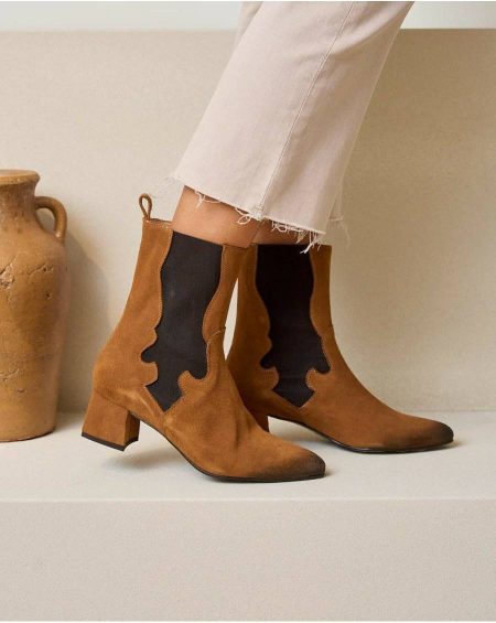 Polín Et Moi Leather Abbas Leather Ankle Boots Women Footwear