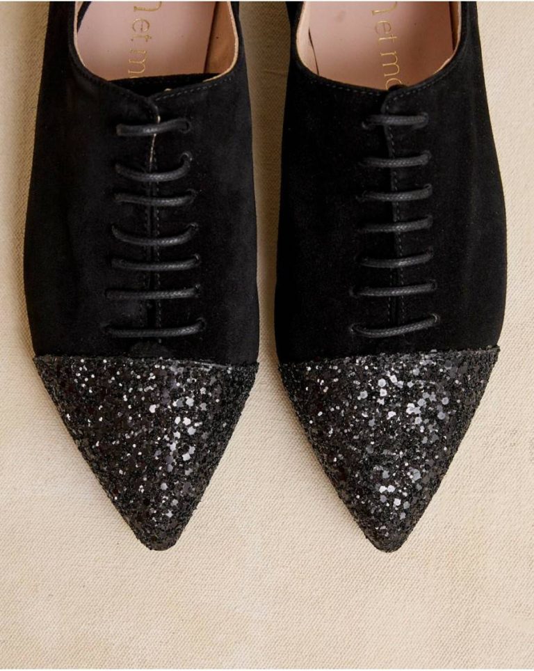 Polín Et Moi Mirenia Lace-Up Moccasin Women Black Footwear - Image 3