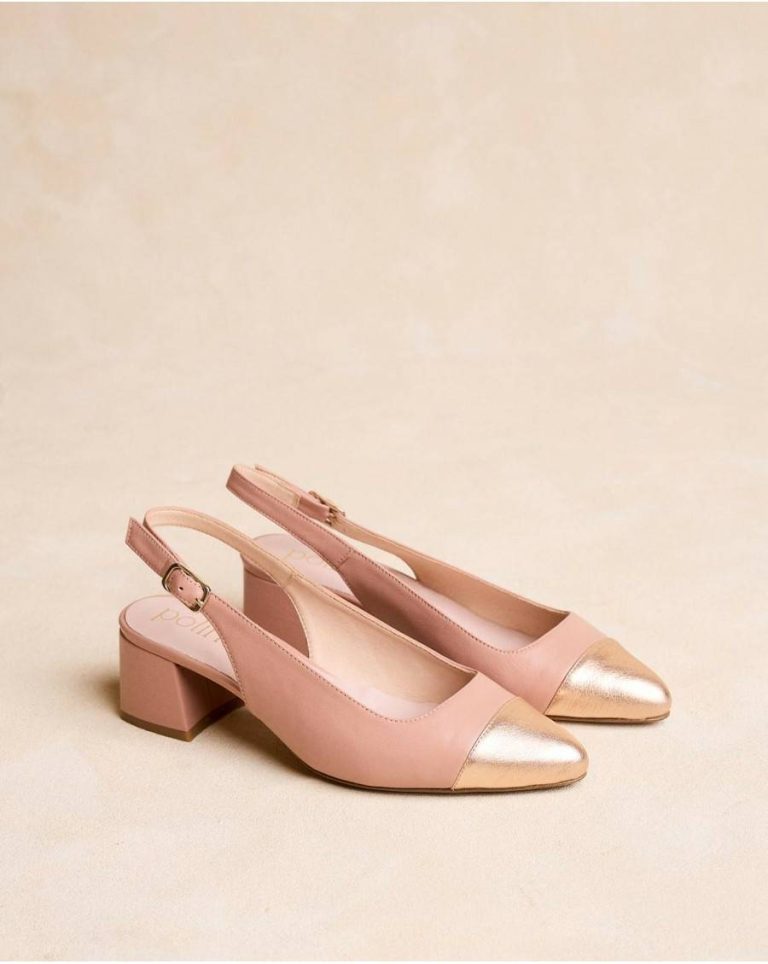 Polín Et Moi Teyla Toe Cap Slingback Rose Heels Women - Image 3