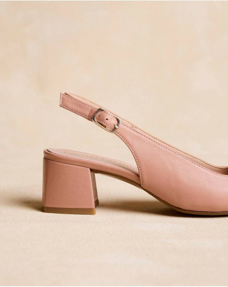 Polín Et Moi Teyla Toe Cap Slingback Rose Heels Women - Image 5