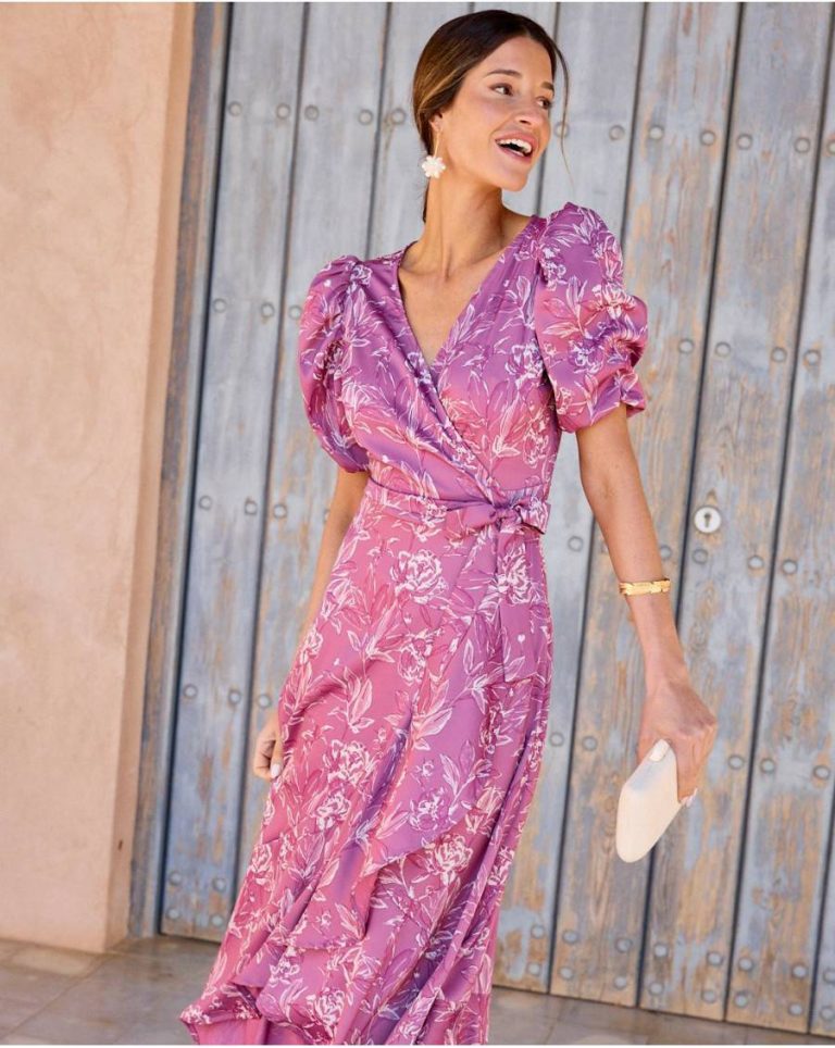 Polín Et Moi Violet Neckline Dress Maternity Bougainvillea Women - Image 2