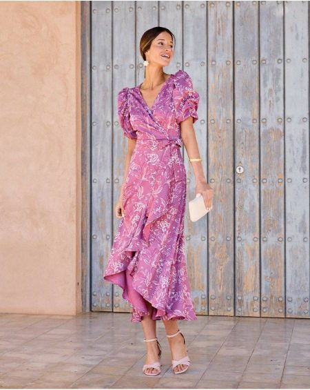 Polín Et Moi Violet Neckline Dress Maternity Bougainvillea Women