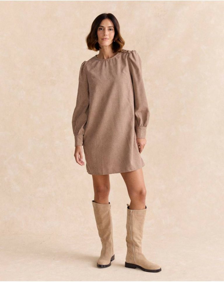 Polín Et Moi Women Milen Short Dress Dresses Taupe