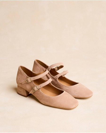 Polín Et Moi Women Nude Mary Jane Karol Heels