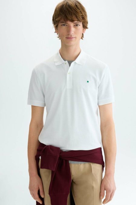 Polo Shirts Piqué Polo Shirt Men White Purificacion Garci