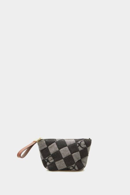 Pouches And Wash Bags Canvas Cube Denim S Wash Bag Black Purificacion Garci Women