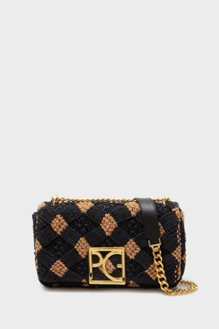 Purificacion Garci Black Women Shoulder Bags Homenaje Acolchado Crossbody Bag