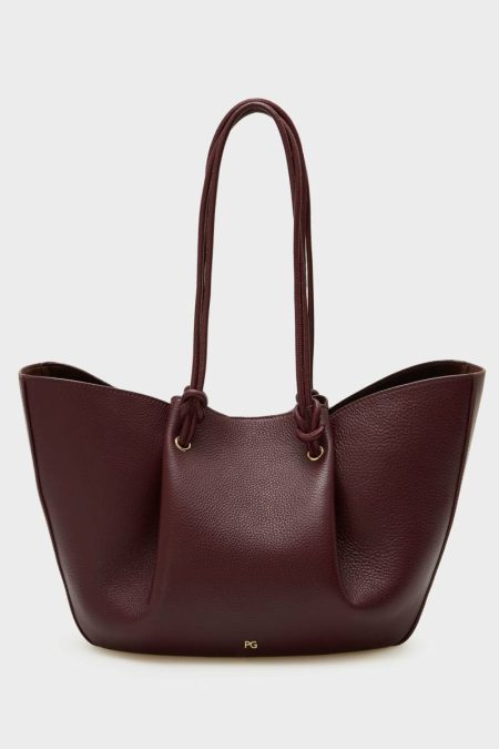 Purificacion Garci Burgundy Cabo Shoulder Bag Women Shoulder Bags