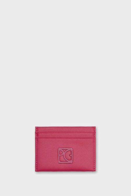 Purificacion Garci Card Holders And Coin Purses Fuchsia Women Pg Cube Leather Card Holder