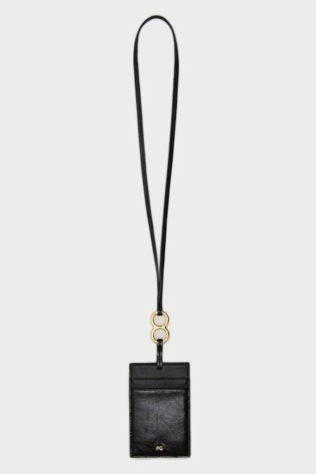 Purificacion Garci Card Holders And Coin Purses Women Black Bizcocho Hanging Card Holder