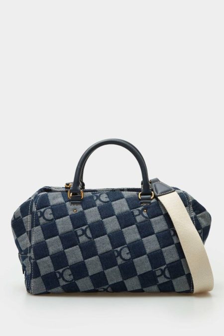 Purificacion Garci Combinación Única Handbag Denim Blue Handbags Women