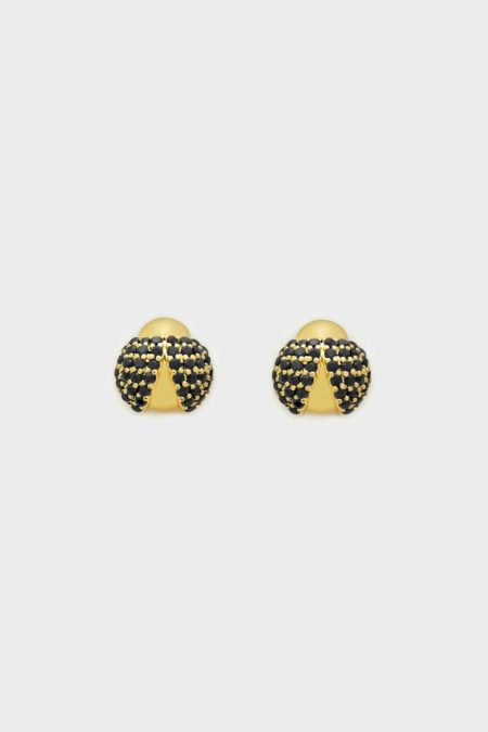 Purificacion Garci Crystal Black Catarina Earrings Women