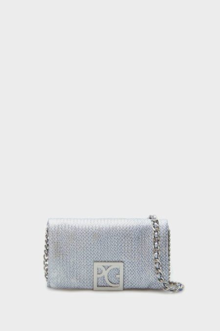 Purificacion Garci Homenaje Acolchado Clutch Navy Crossbody Bags Women