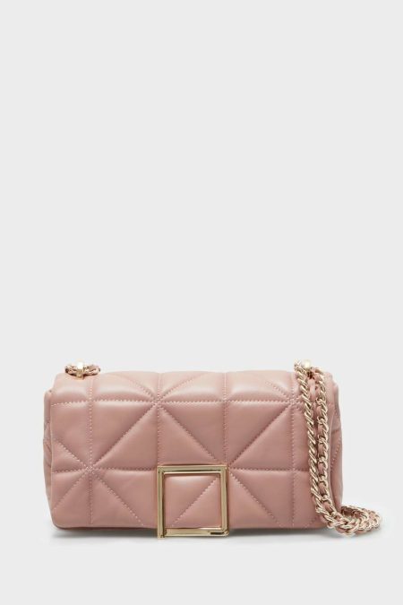 Purificacion Garci Homenaje Acolchado Cross Body Bag Shoulder Bags Women Pink