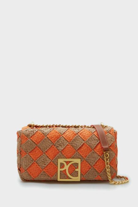 Purificacion Garci Homenaje Acolchado Crossbody Bag Mandarin Orange Women Shoulder Bags