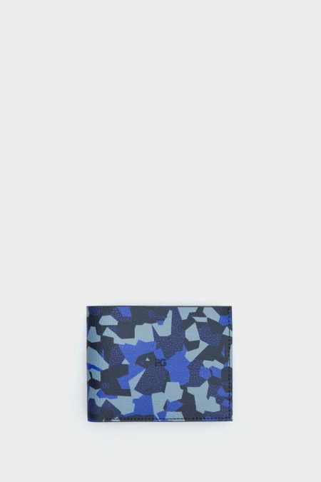 Purificacion Garci Men Wallets Blue Camouflage Wallet