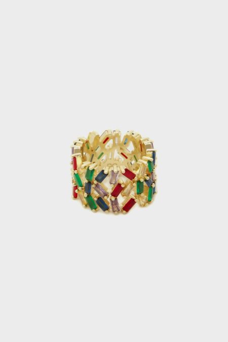 Purificacion Garci Rings Women Rectangles Ring Multicolor