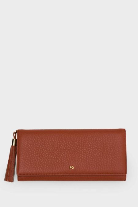 Purificacion Garci Samburu American Wallet With Detachable Coin Purse Women Large Wallets Old Orange