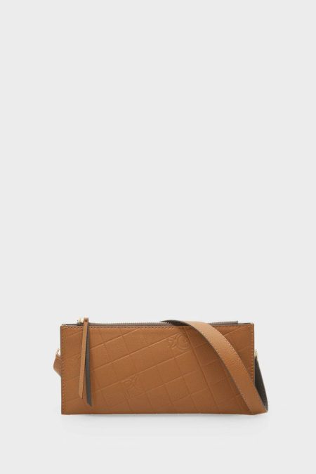 Purificacion Garci Shoulder Bags Tandem Pochette Shoulder Bag Women Tan