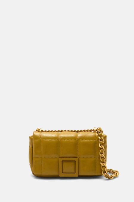 Purificacion Garci Shoulder Bags Women Homenaje Acolchado Crossbody Bag Olive Green