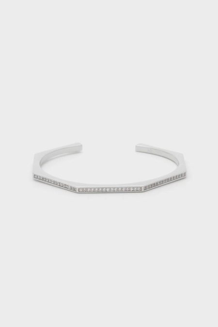 Purificacion Garci Silver Women Octagon Cuff Bracelets