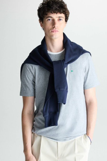 Purificacion Garci T-Shirts Cotton T-Shirt Men Gray