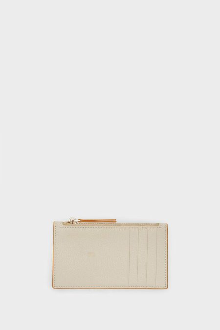 Purificacion Garci Tandem Zipped Card Holder Card Holders And Coin Purses Men Beige/Yellow