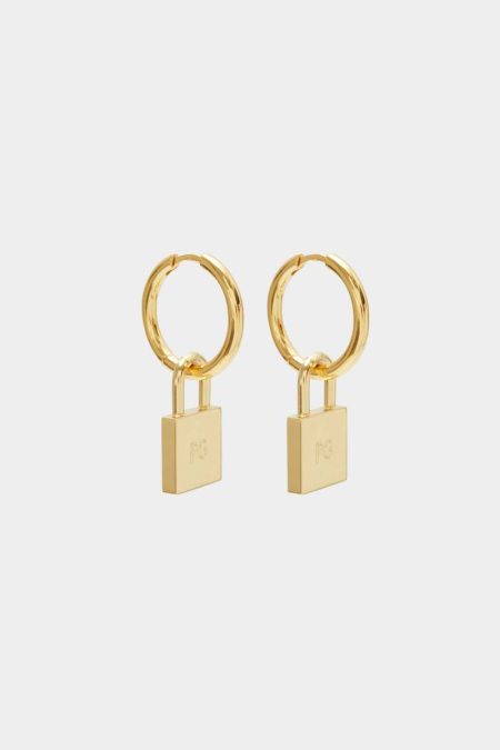 Purificacion Garci Women Candado Pg Hoop Earrings Gold Earrings