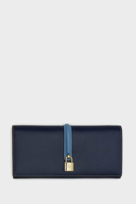 Purificacion Garci Women Caprichosa Y Consentida American Wallet With Detachable Coin Purse Large Wallets Atlantic Blue