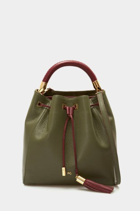 Purificacion Garci Women Khaki Handbags Samburu Bucket Bag