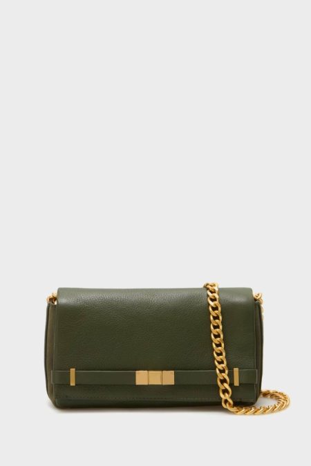 Purificacion Garci Women Khaki La Gran Manzana Crossbody Bag Crossbody Bags