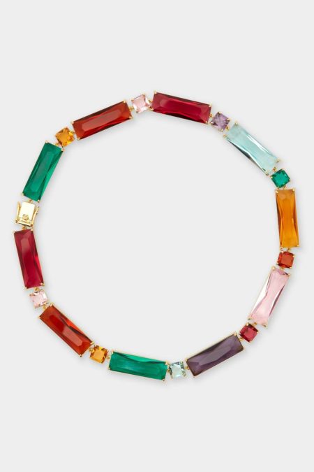 Purificacion Garci Women Multicolor Cocktail Necklace Crystal