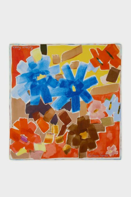 Purificacion Garci Women Murano 90 Silk Scarf Yellow/Orange/Blue Scarves