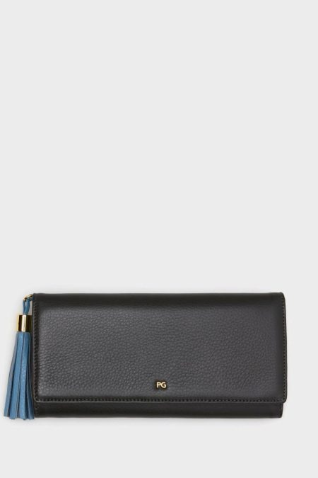 Purificacion Garci Women Samburu American Wallet With Detachable Coin Purse Large Wallets Iron Grey