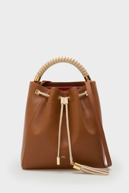 Purificacion Garci Women Tan Samburu Bucket Bag Handbags