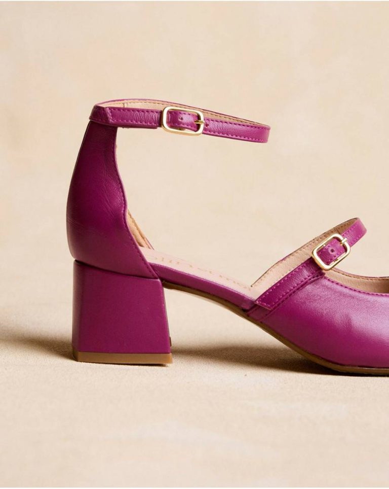 Purple Polín Et Moi Heels Mary Jane Tiras Leena Women - Image 2