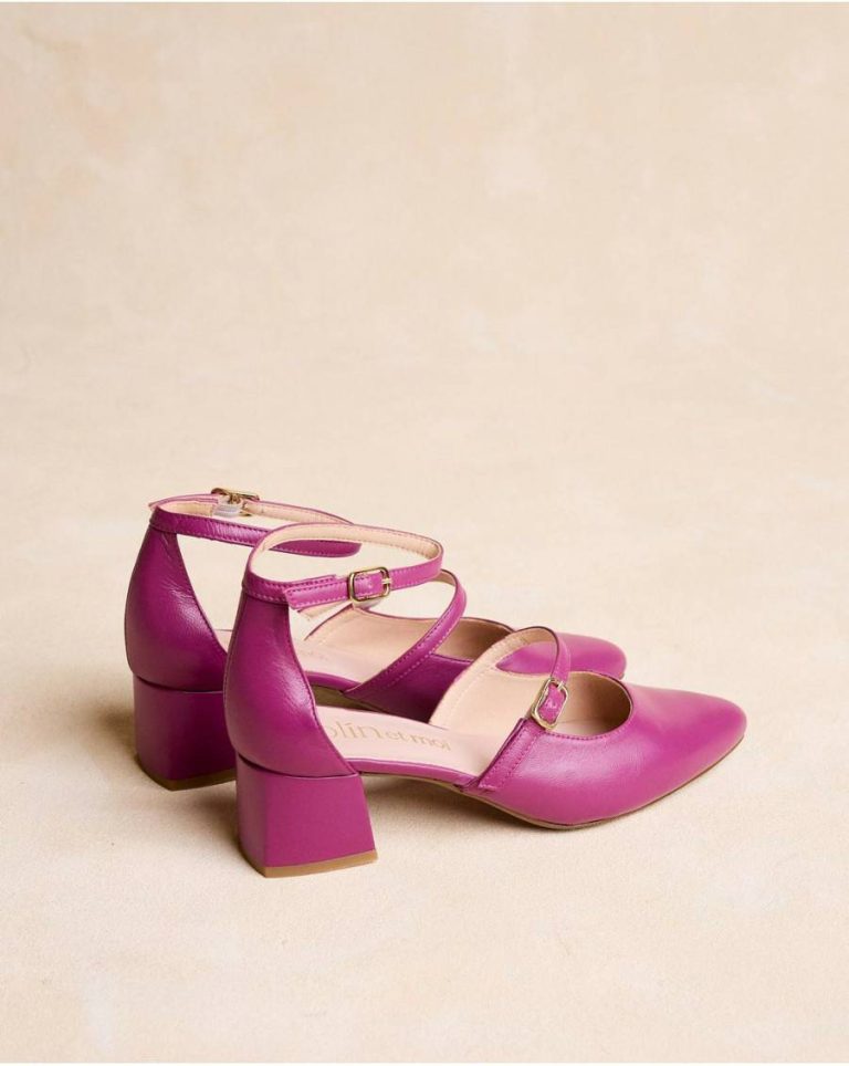 Purple Polín Et Moi Heels Mary Jane Tiras Leena Women - Image 4