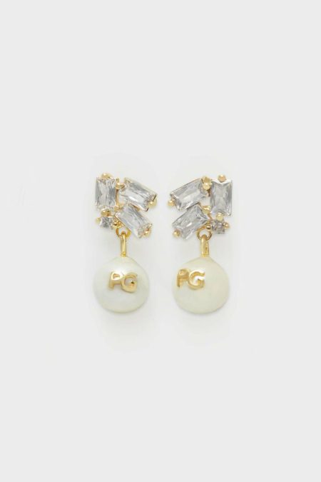 Radiant Pearl Drop Earrings Pearl Purificacion Garci Women Gold