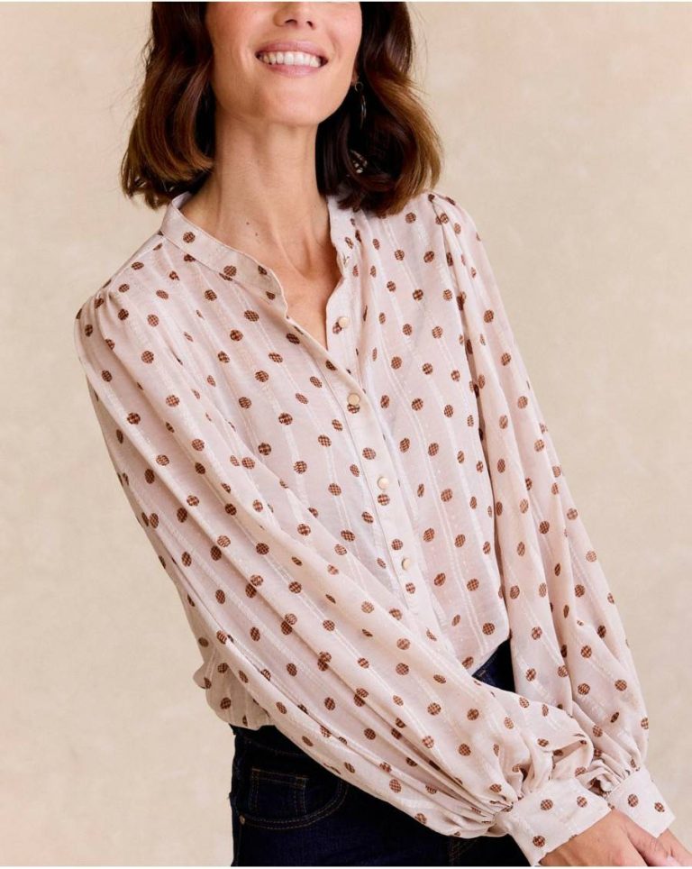 Raw Polín Et Moi Women Blouses And Shirts Nila Polka Dot Shirt - Image 4