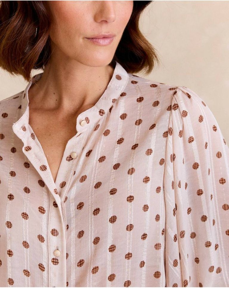 Raw Polín Et Moi Women Blouses And Shirts Nila Polka Dot Shirt - Image 5