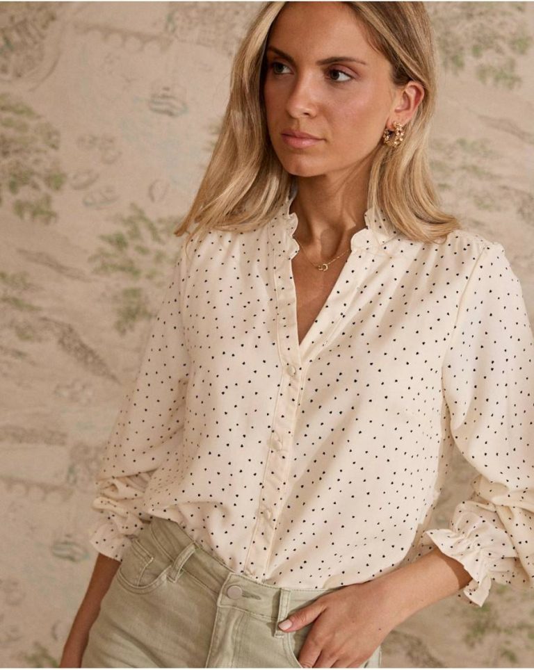 Raw Zareth Hearts Blouse Polín Et Moi Women Blouses And Shirts - Image 2
