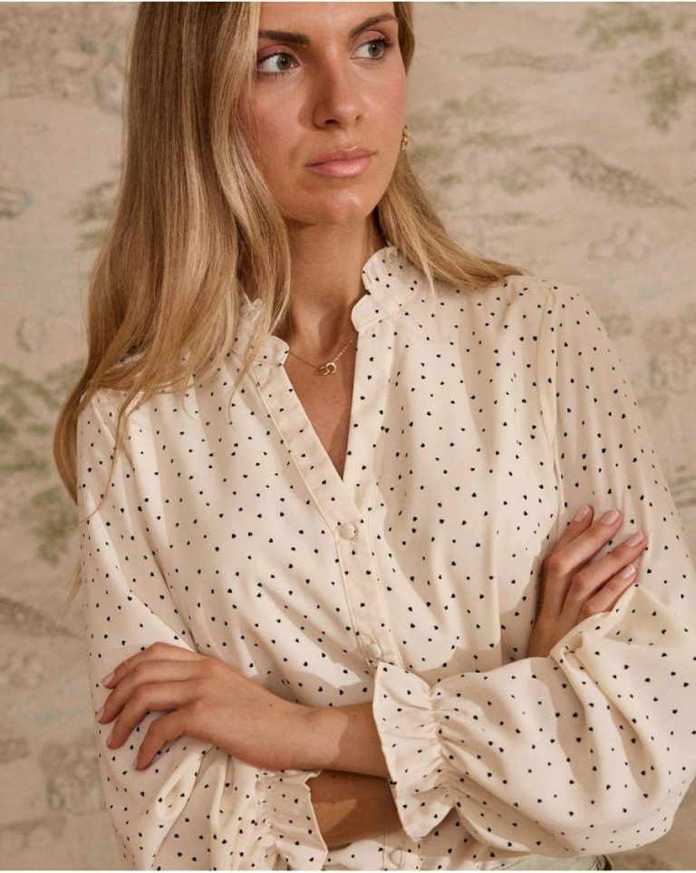 Raw Zareth Hearts Blouse Polín Et Moi Women Blouses And Shirts - Image 4