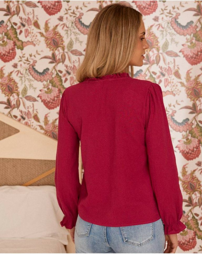 Rosalu00Eda' Print Blouse Polín Et Moi Blouses And Shirts Women Cherry - Image 2