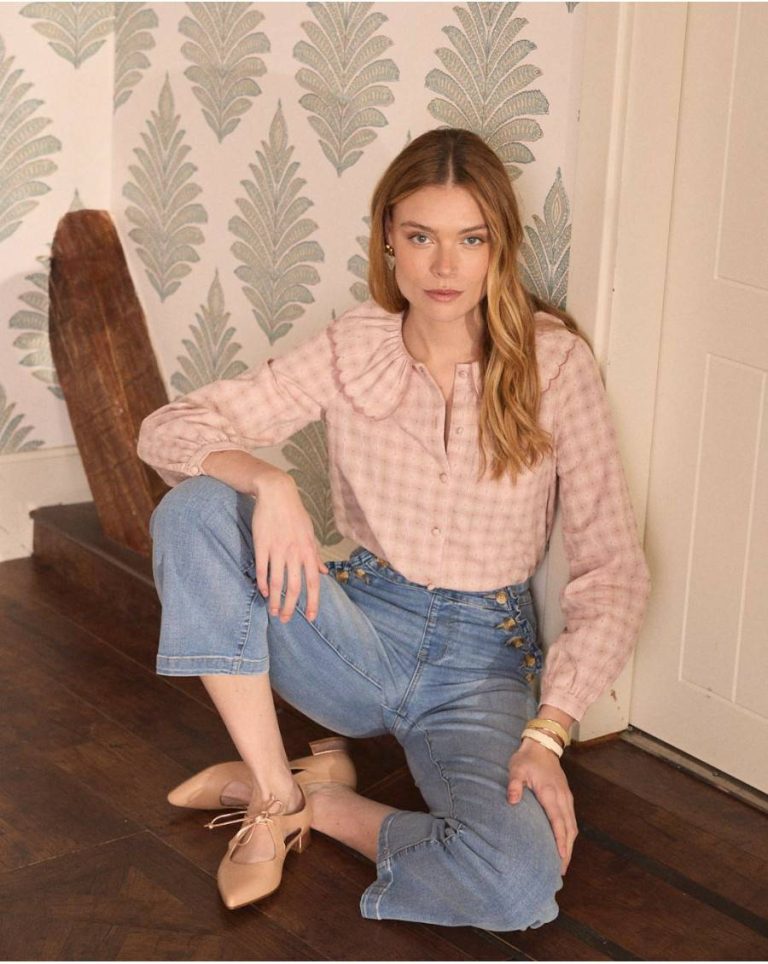 Rose Blouses And Shirts Polín Et Moi Madeleine Printed Blouse Women - Image 2